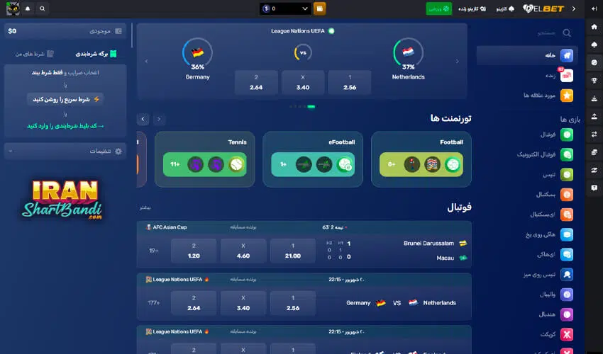 بررسی بخش پیش بینی ورزشی در سایت دل بت